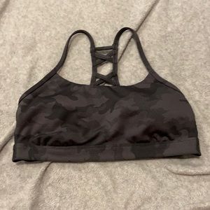 grey camo sports bra